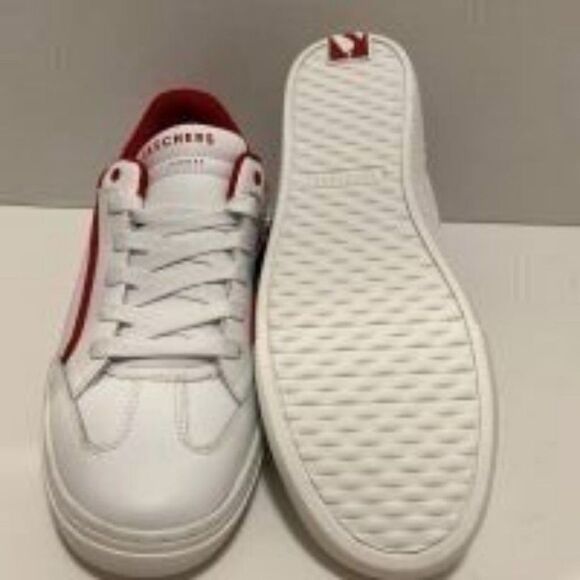 Skechers street sneaker air cooled, memory foam women’s shoes white/red Sz 5 - Picture 2 of 5